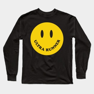 Ultra Runner Smile Face Long Sleeve T-Shirt